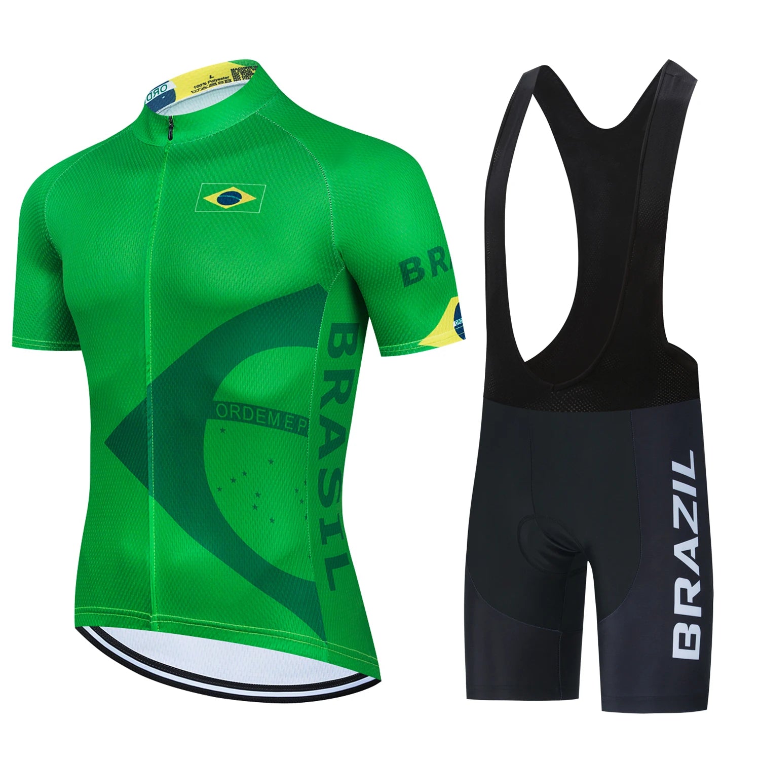 Brazil Cycling Jersey Suits for Men, Road Bike Clothing, Pro Bib Shorts Sets, MTB Bicycle Clothes, 2025