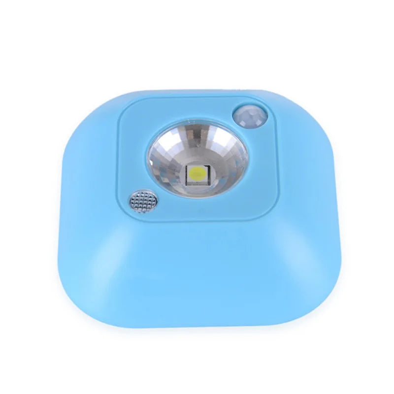 Wireless LED Night Light Motion Sensor Wall Lamp Battery Powered Magnet Closet Lamp For Bedroom Bedside Cabinet Stairs Lighting