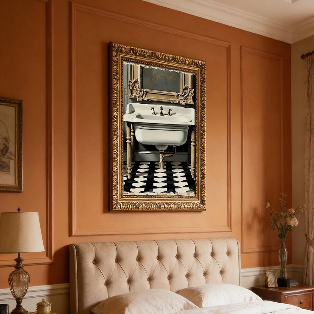 Vintage Dream Symbol 8x12 Design with Gold Frame for Sleep Study