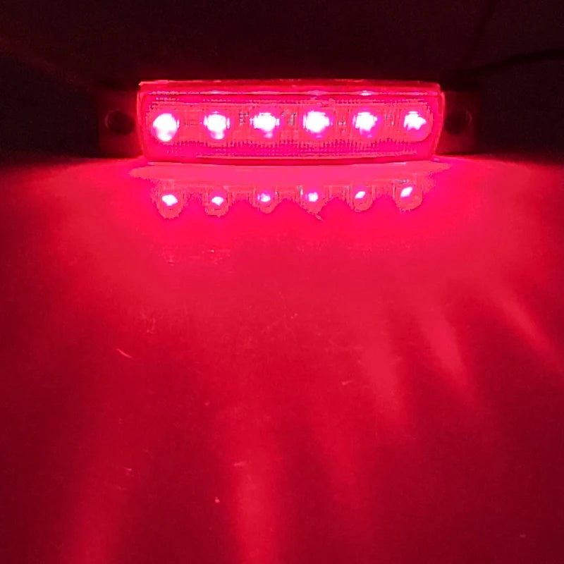 10PCS 12V 24V Led Side Marker Indicator Car Lights Front Rear for Trucks Cab RV Trailer Amber/Red/White/Green/Blue