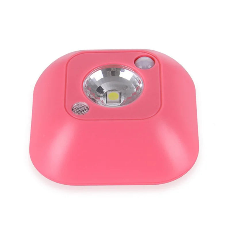 Wireless LED Night Light Motion Sensor Wall Lamp Battery Powered Magnet Closet Lamp For Bedroom Bedside Cabinet Stairs Lighting