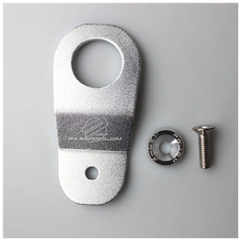 JDM Racing Style Aluminum Radiator Stay Mounting Bracket with Washer Kit For Honda civic EK AP DC 96- 00 With Logo RS-HR004