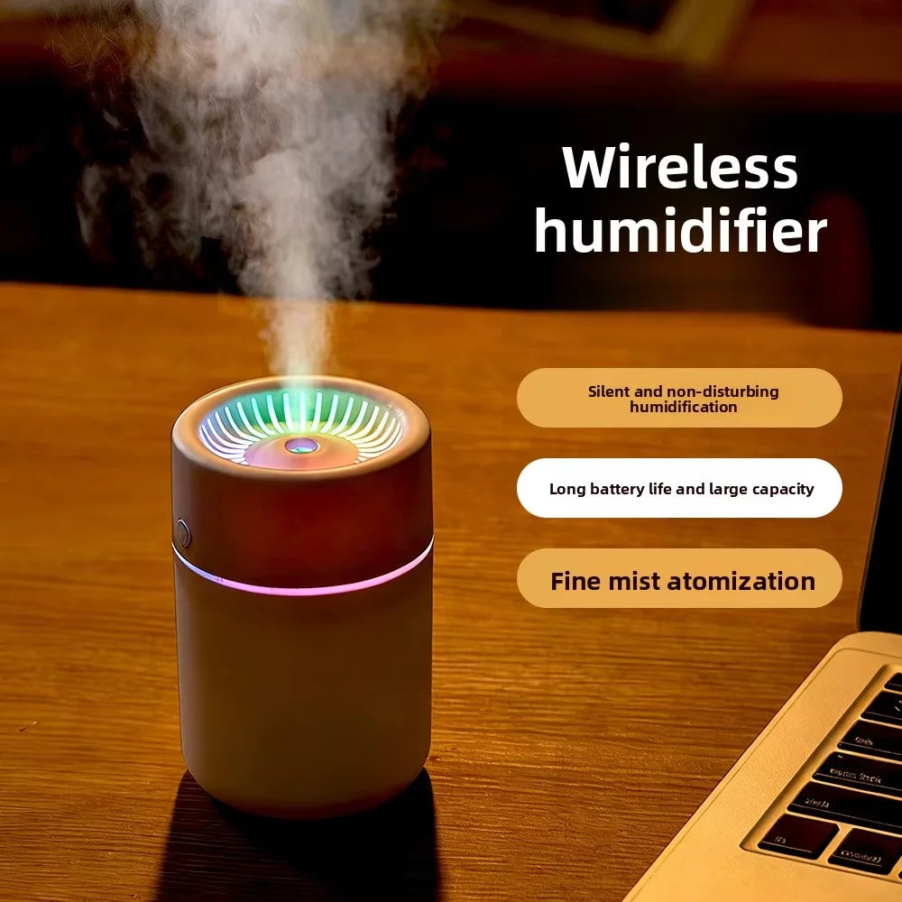 2026new Design Creative Household Humidifier Ultrasonic air Diffuser USB Powered with LED Night Light for Modern Home Decoration