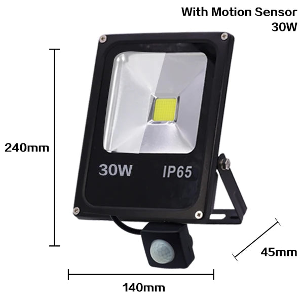 Motion Sensor LED Flood Light Waterproof IP65 Reflector Floodlight Lamp 10W 30W 50W 220V foco Led Exterior Outdoor Spot Light