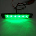 2pcs 12v 24v amber led side marker lights 6 led for trucks marker light lamp 12V Red white blue green