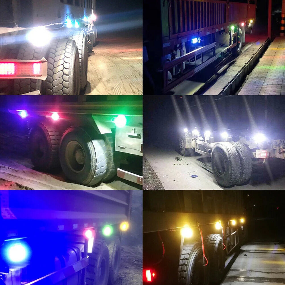 Auto Car COB Truck Sidelight 24V LED Lamp For Truck Turning Side Lights Signal Decoration Lamp DC24V Bulb For Car Lighting