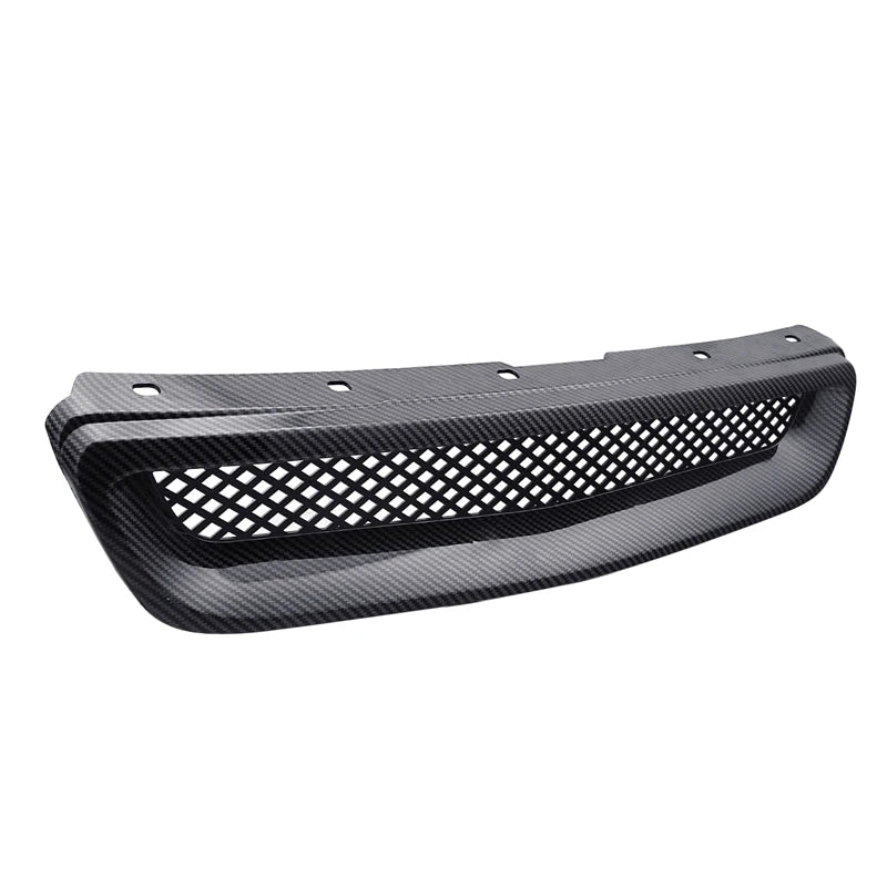 Car Carbon Fiber Mesh ABS Front Hood Grille Grill for 96-98 Honda Civic EJ/EK JDM Type R