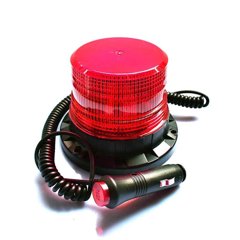 LED Strobe Police Light 12v/24v Amber Warning Lights,Emergency Flash Beacon Light Magnetic for Forklift Trucks Vehicle 9-80V