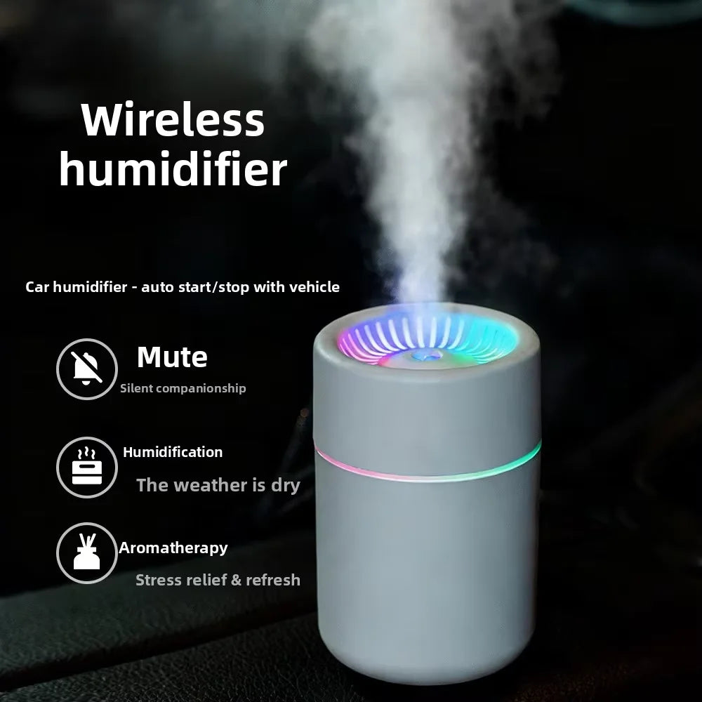 Car Humidifier with LED Night Light Ultrasonic air Diffuser Source Factory Direct Sale Customizable Design for Business Clients