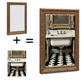 Vintage Dream Symbol 8x12 Design with Gold Frame for Sleep Study