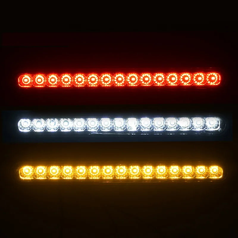15LED Car Rear Tail Light Stop Brake Lamp 12V 24V Waterproof Truck Side Marker Indicator Clearance Light