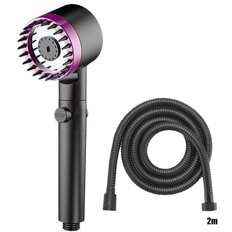Shower Head Shower Filter with Four Modes Bathroom Accessories Head Massage Shower Accessories Shower Knobs Home Furnishings