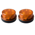 2Pcs Truck Flashing Lights 12V 24V LED Trailer Side Marker Lights Tractor Strobe Light White Amber Red Blue Green Van Bus RV