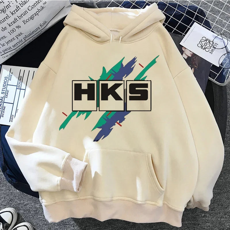 Jdm Printed Hoodie Men_Women Casual Fashion Hooded Shirt Woman y2k Long Sleeves Pullover Sweatshirts  Unisex Clothing