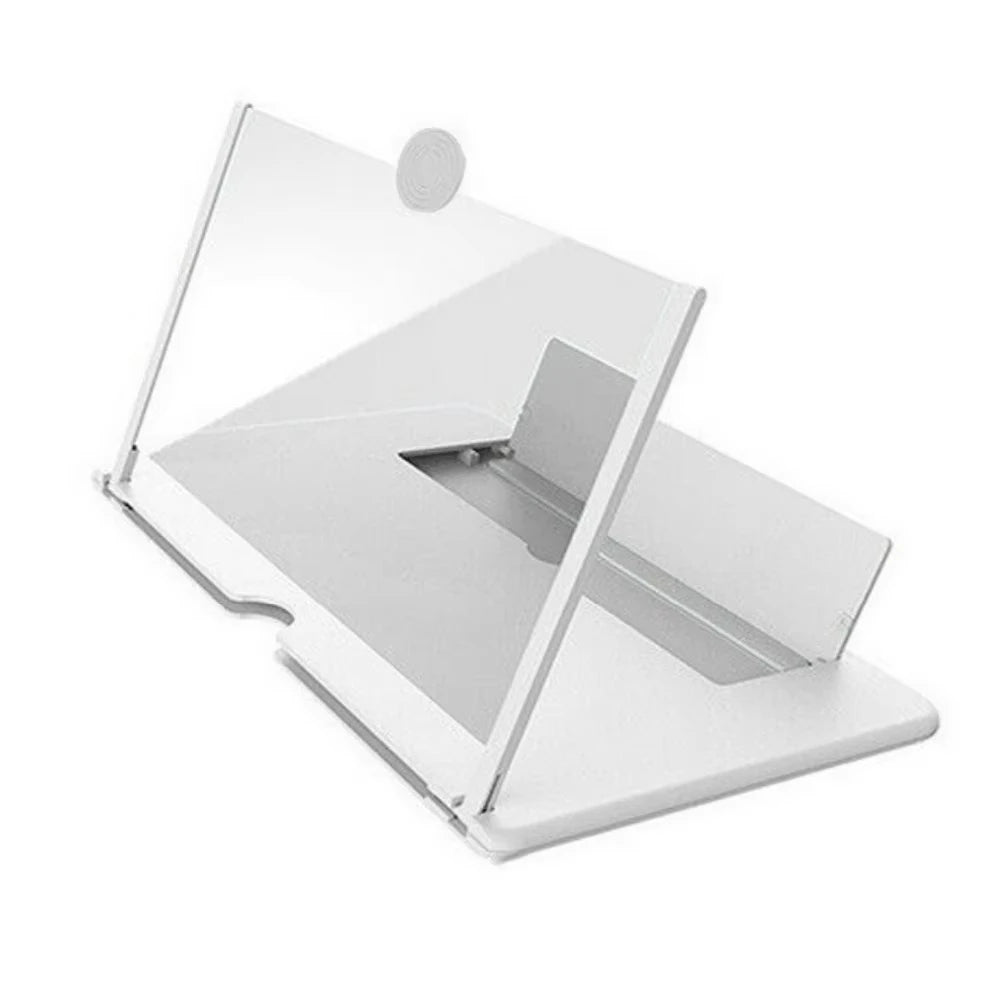 Screen Magnifier Version, Phone Projector with Extender, 3D HD Smartphone Amplifier, Foldable Stand, Adjustable Angle