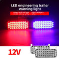 Flashing Rectangular LED Rear Signal Light for Tow Truck Rescue Vehicle Wrecker Engineering With Red Blue Yellow Strobe Lamp 12V
