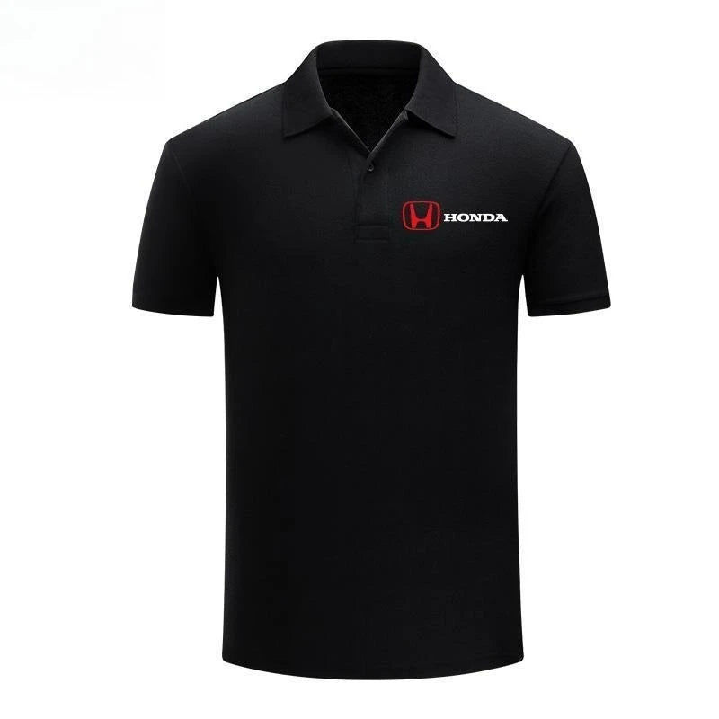 Honda Logo Men's and Women's POLO Shirts Motorcycle T-shirts Summer Tooling Work Clothes Riders Club Business Short Sleeves