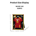 600 PCS 6 Styles Classic Cool Jersey Frame Building Block Toys, Family Assembly Games and Collectible Decorations, Holiday Gifts