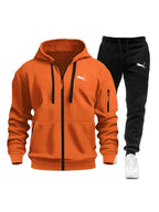 Men's Fleece Zip Tracksuit Co-ord Set
