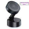 15W Fast Wireless Magnetic Charger Car Phone Holder Mount with Strong Vacuum Suction Adjustable Foldable Stand for Iphone 16 15