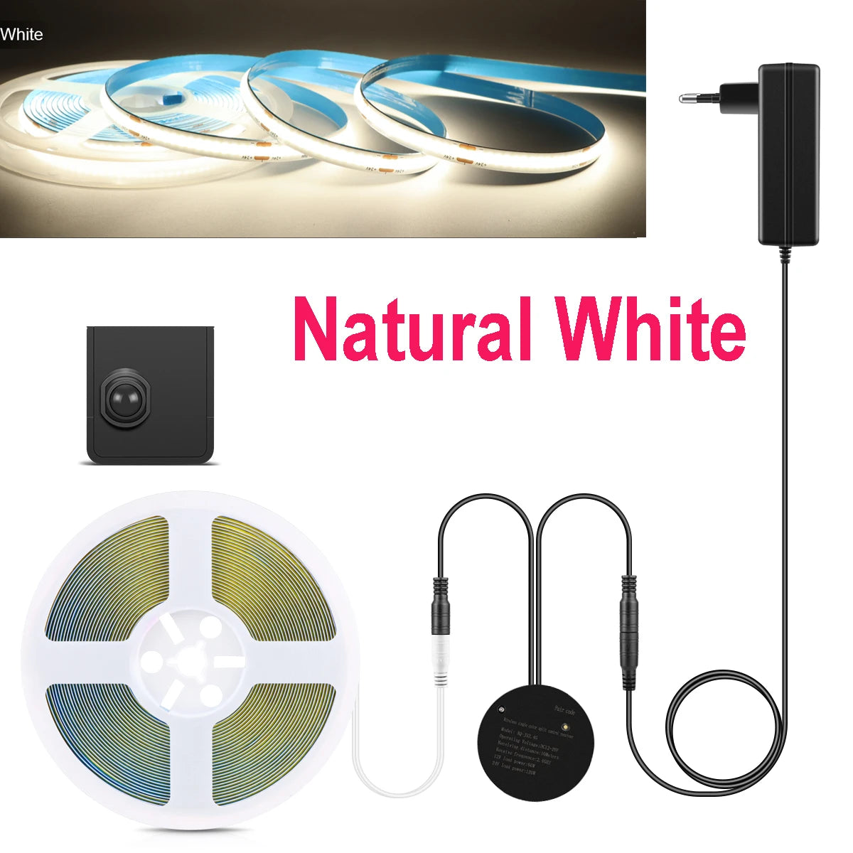LED Light with Movable One / Dual Sensors night lights COB Lamp 220V 110V To DC 24V PIR Motion Sensor Stairs Bedroom Night Light