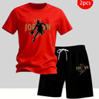 Men's Casual T-Shirt & Shorts Set