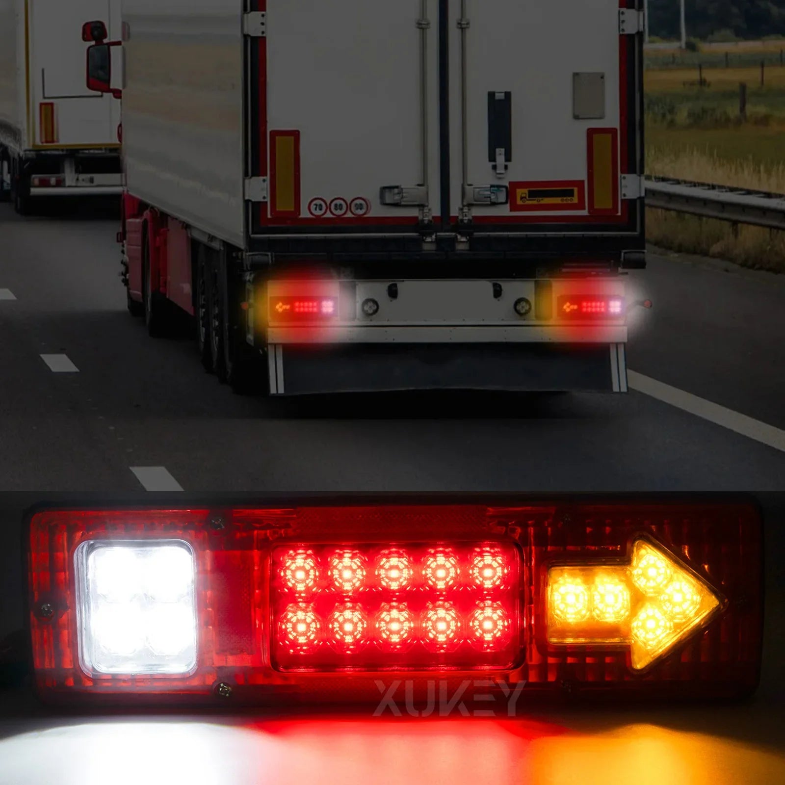 LED Truck Tail Light Bar for Truck Boat Trailer Pickup RV Camper UTV UTE Vans Turn Signal Brake Reverse Running Taillight