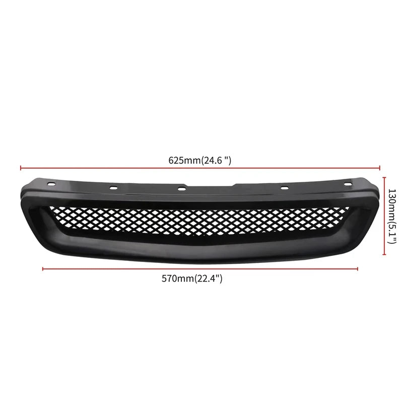 JDM Car Front Bumper Mesh Hood Grille Fit For Honda 96-98 Civic EK EJ Type R