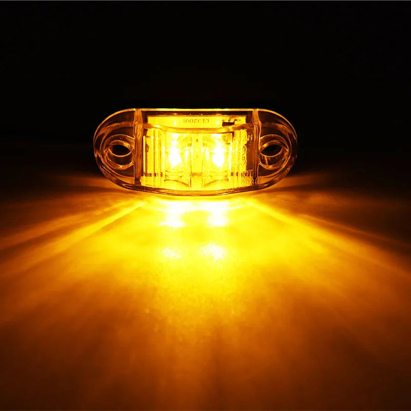 12v / 24v Led Side Marker Light For Truck Side Clearance Marker Light Warning Lamp 12V LED Red White Amber For Trailer Lorry