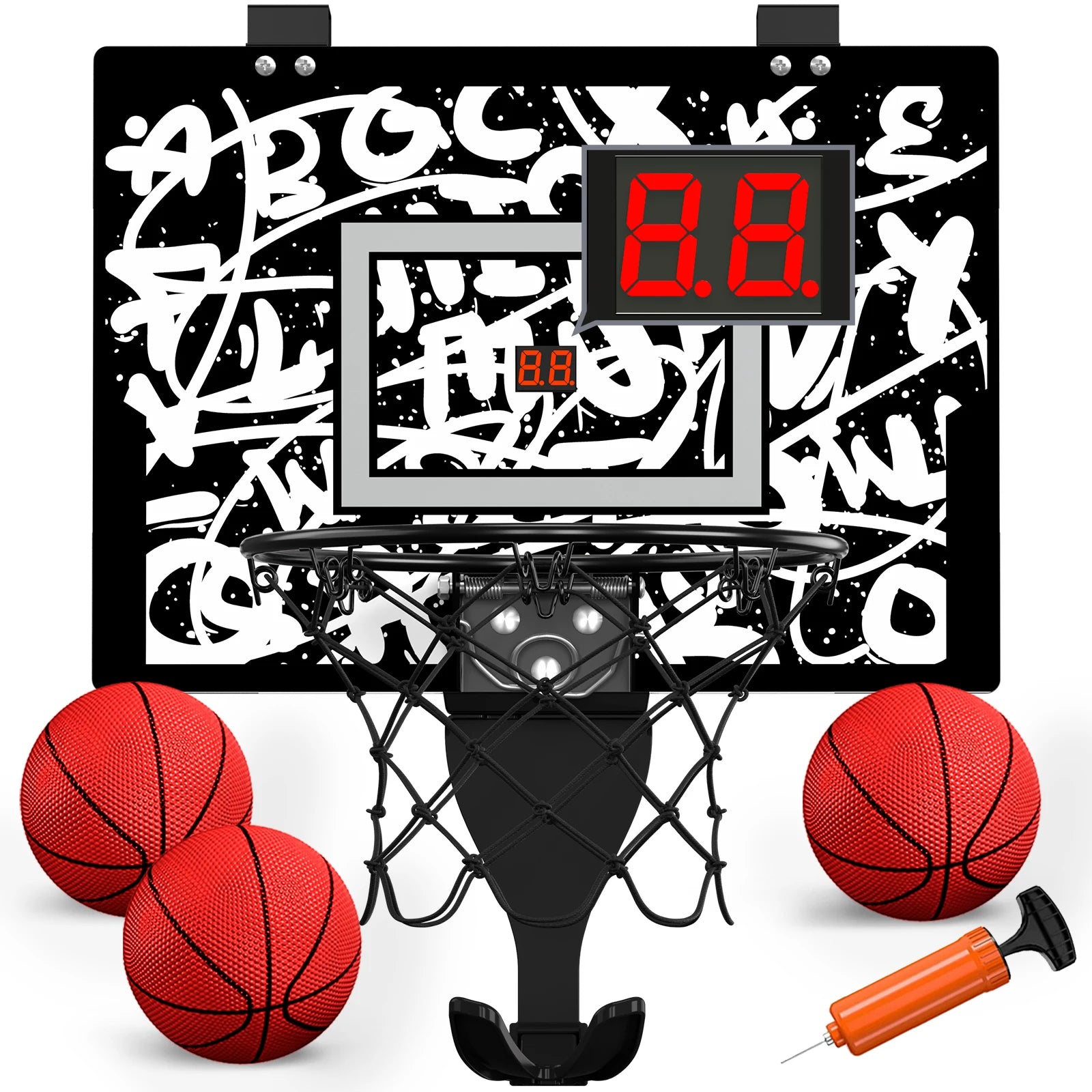 Kids Sports Toys Basketball Balls Toys for Boys Girls 3+ Years Old Wall Type Foldable Basketball Hoop Throw Outdoor Indoor Games