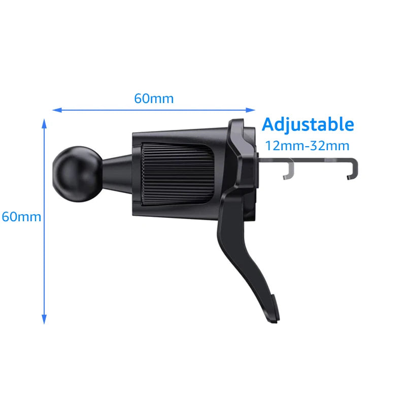 Car Phone Holder Accessories Universal 17mm Ball Head Base for Car Air Vent Clip Mobile Cellphone Support Stand Metal Hook
