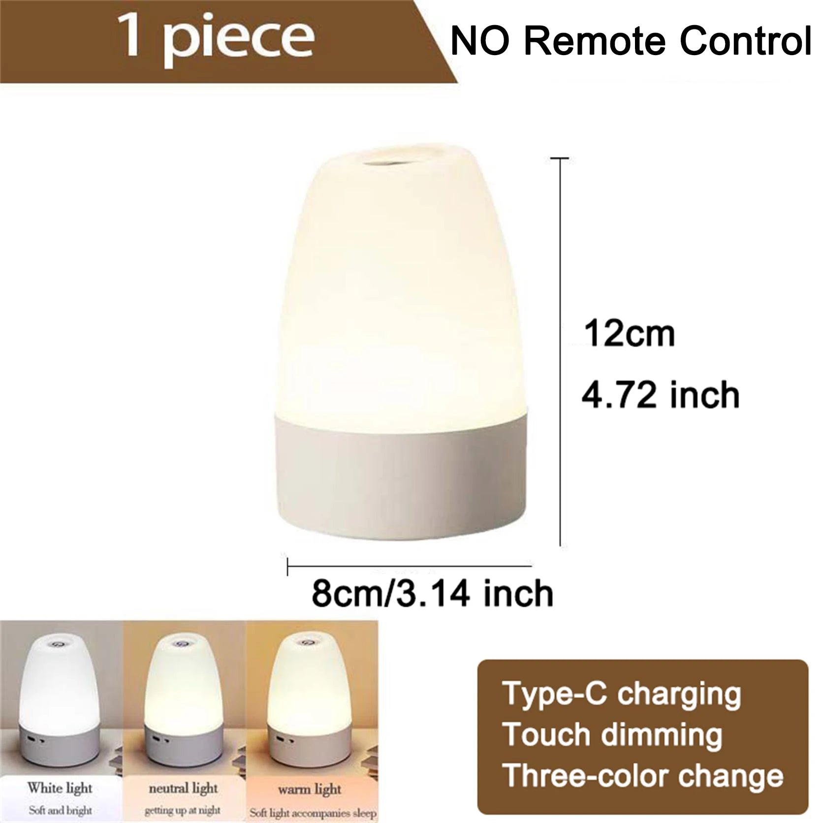 LED Lights Motion Sensor Cabinet Lights Dimmable Touch LED Night Light Rechargeable Tube Light 3 Colors Night Lamp For Kids Gift