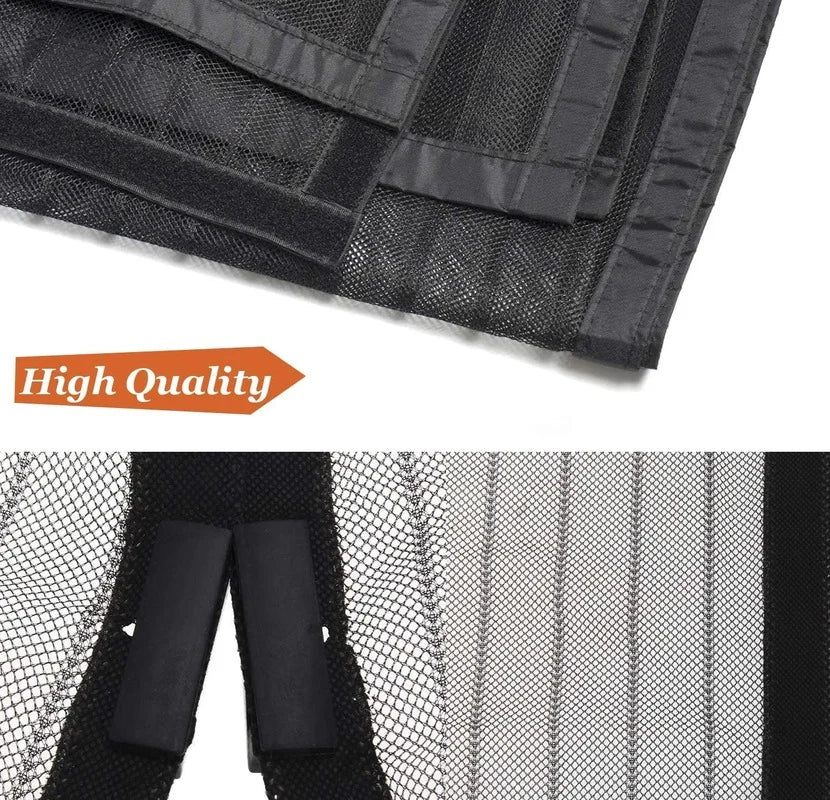 2025 New Magnetic Screen Door Fit Door Upgraded Door Screen Magnetic Closure with Powerful Magnets Fiberglass Mesh Curtain