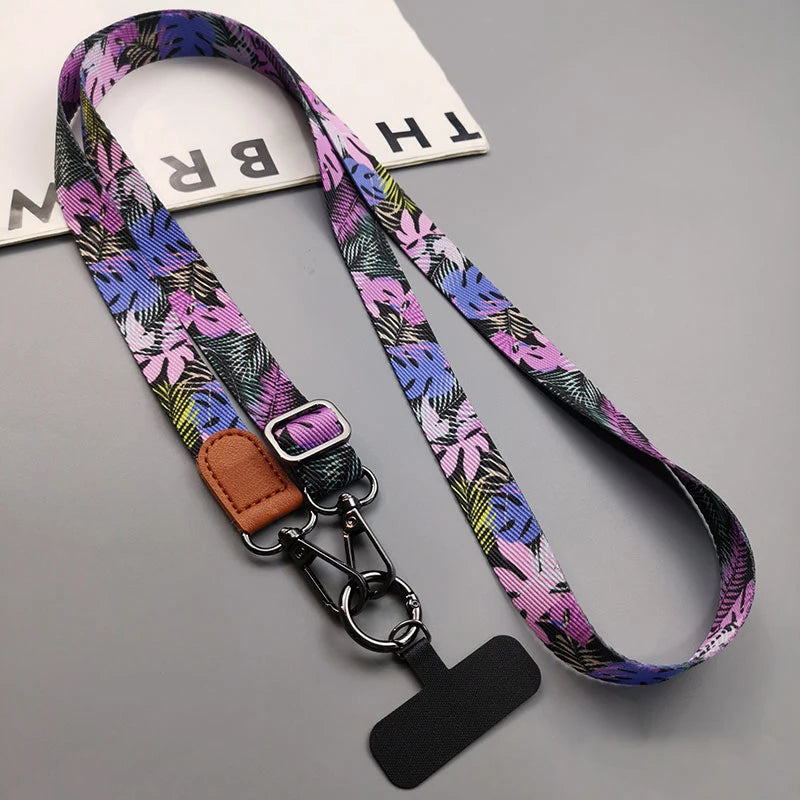 Crossbody Phone Lanyard Neck Strap Adjustable Shoulder Straps Rope with Universal Clip Card for All Cell Phone Case Accessories