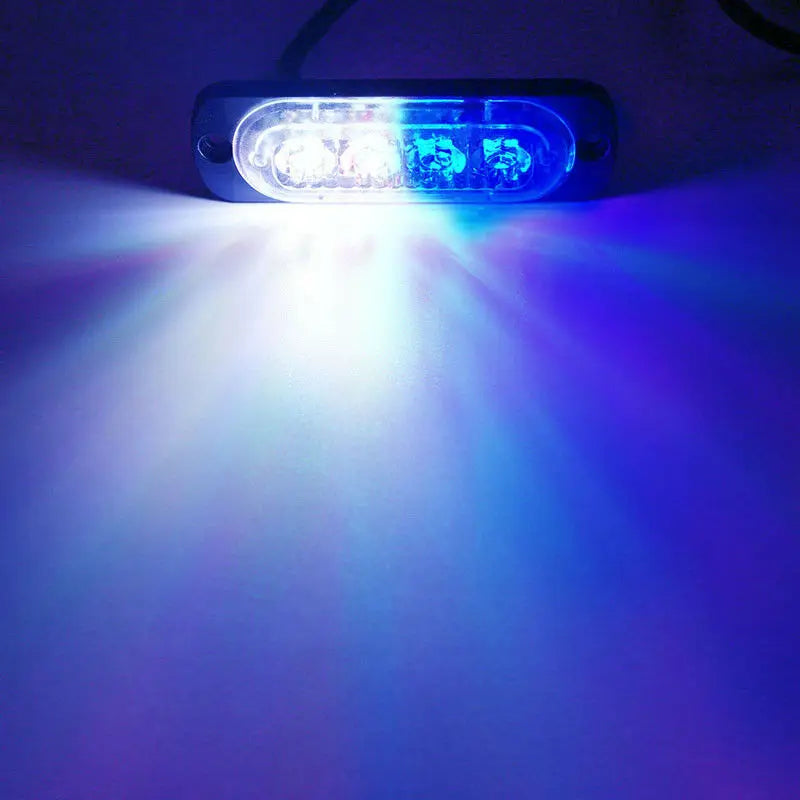 Car 4LED Strobe Light For Car 12V 24V Emergency Signal Lamps Strobe Warning Light Auto Truck Flashing Lighting