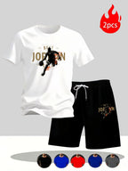 Men's Casual T-Shirt & Shorts Set