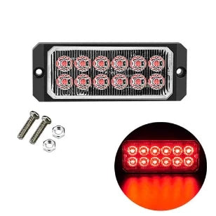 LED Flashing Warning Light Car Breakdown Emergency Lamp 12 LED 12V 24V Waterproof Truck Side Lights Police Strobe Signal Lights