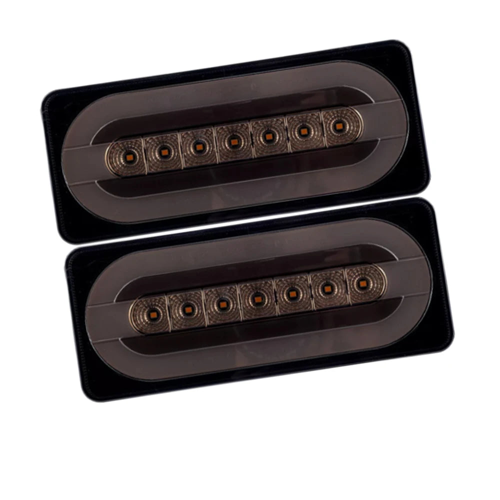 2/24V 2Pcs Rear LED Brake Tail Turn Lights  Side Marker Indicator Flashing Strobe Lights Brake Warning For Car Truck Trailer