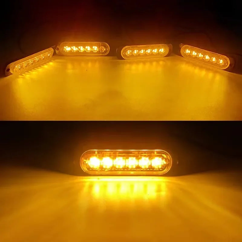 24 LED Strobe Light Wireless Car Emergency Flashing Light Car LED 12V Trailer Truck Strobos Police Warning Light Auto Diode Lamp