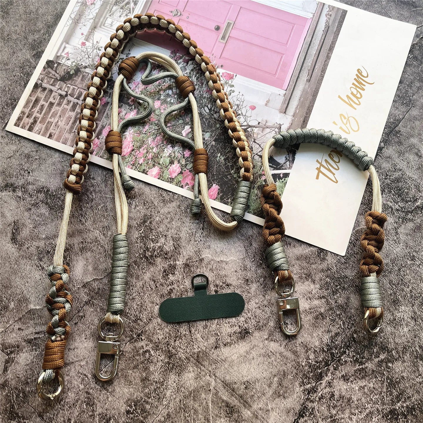 Phone Chain Handmade Cellphone Accessories Removable Laces for Keys DIY Hand Knitting Shoulder Strap Smartphone Premium Lanyard
