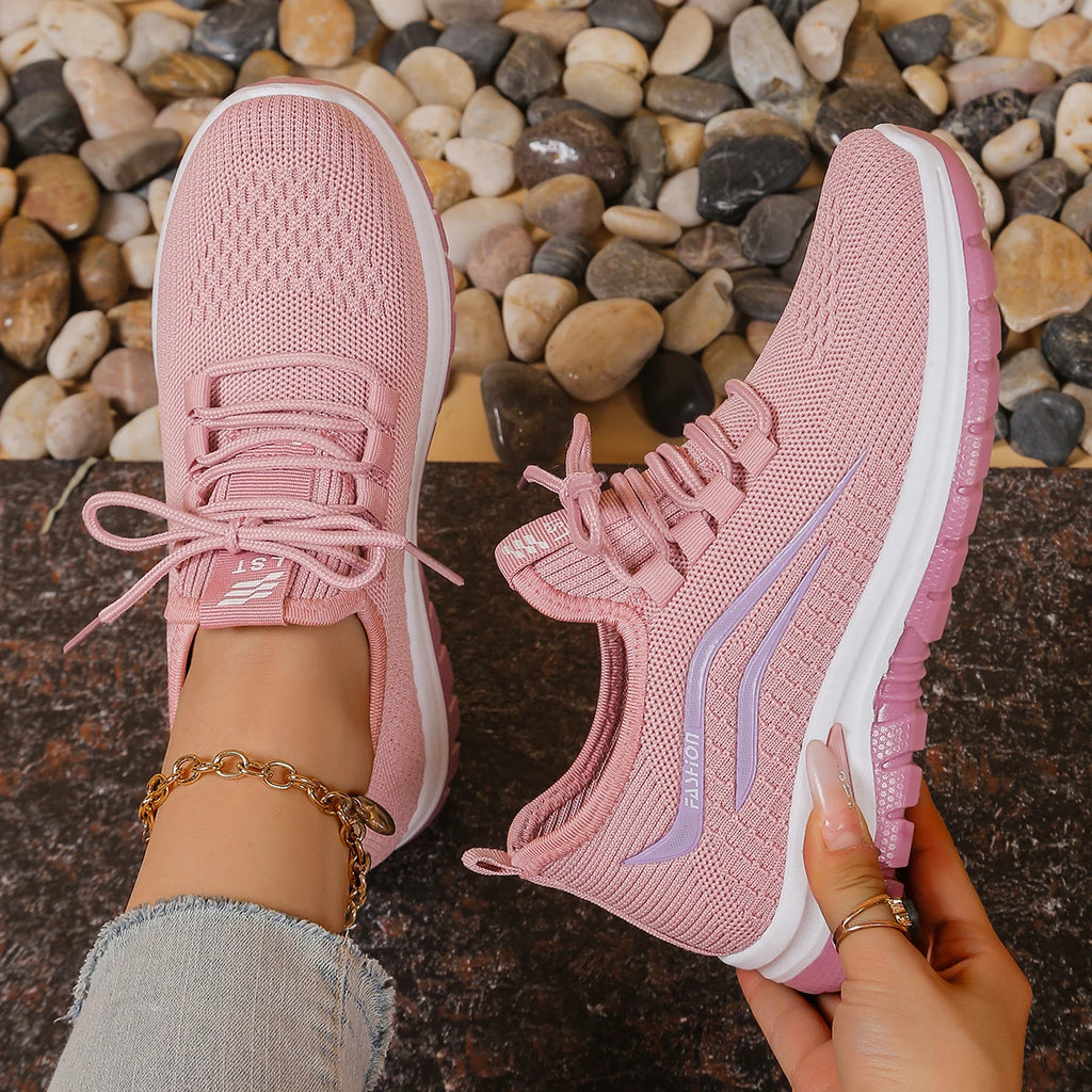 Women's Shoes, Casual Shoes for Ladies New Breathable Mesh Anti-Slip Soft-Soled Comfortable Sports Shoes