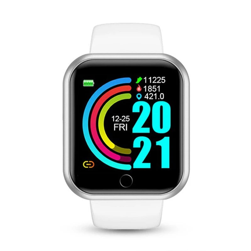 Smart Watches Fitness Bracelet Women Men Bluetooth Connected Phone Music Sports Bracelet Sleep Monitor Y68 Clock Smartwatch D20
