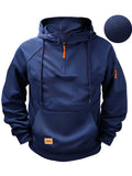 Men's Multi-Pocket Zip Hoodie Sweatshirt