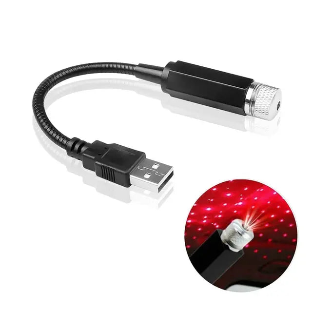 LED Starry Sky Car Laser Roof Light — USB Galaxy Atmosphere Projector