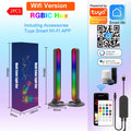 RGBIC Music Rhythm Pickup Lights Bar USB Tuya App Control Desktop Colorful Mirror Strip Light Ambient Night Lamp For Gaming Room