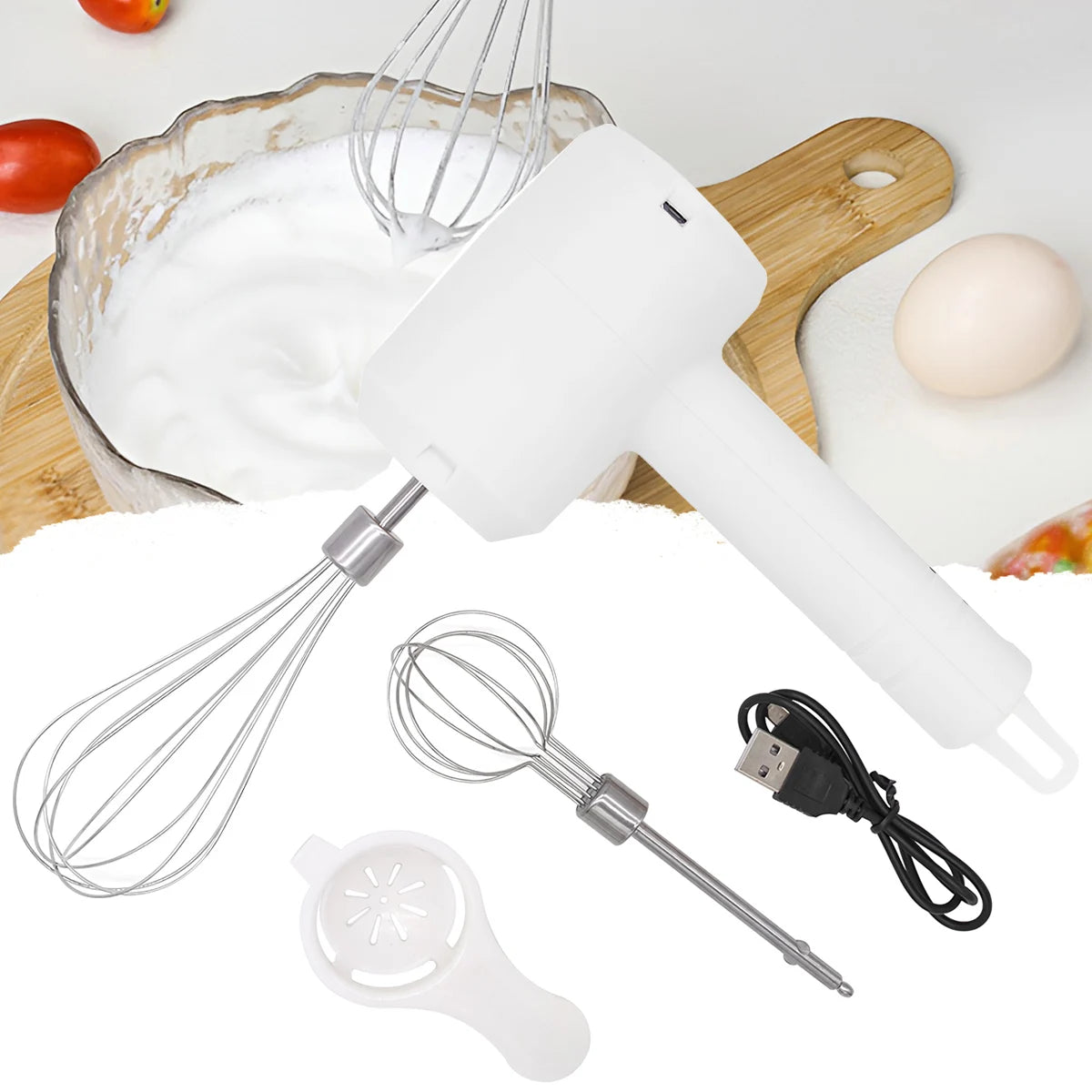 Portable Blender Mixer Kitchen Tools Hand Mixer Electric Food processors set milk frother Egg Beater Cake Baking kneading mixer