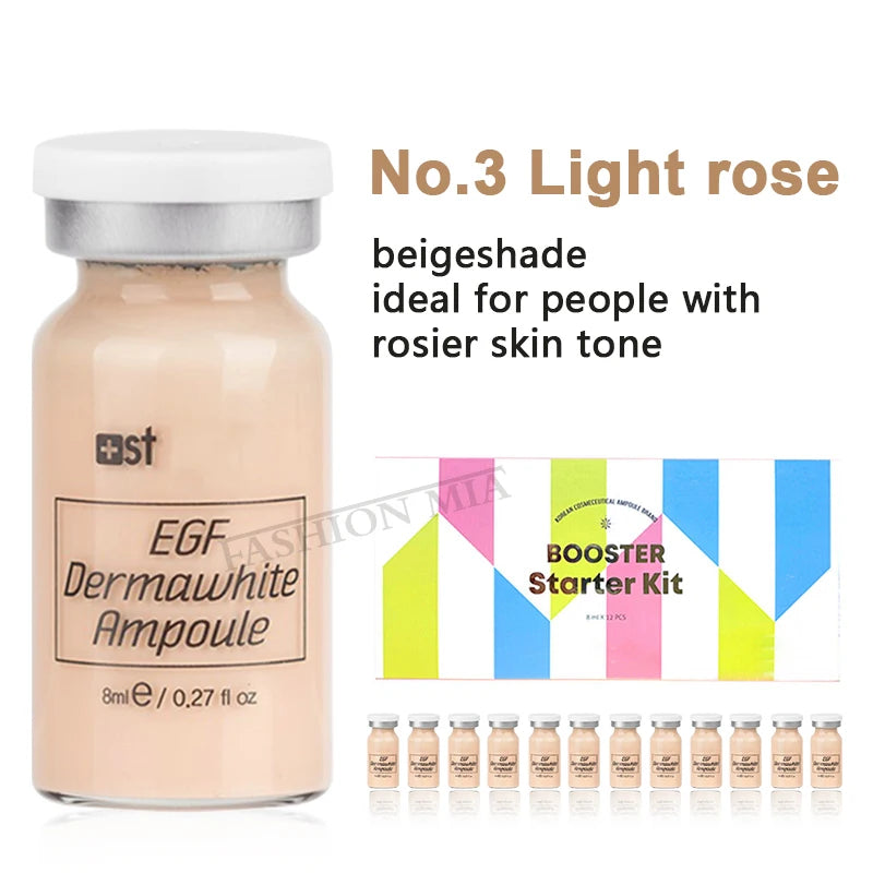 12PCS Korea BB Cream Skin Boost Kit Niacinamide/Peptide Foundation Serum Moisturize Antioxidant Sunscreen Face Skin Care