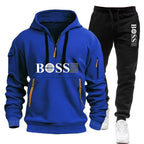 Men's Windproof Pullover Hoodie & Jogger Set