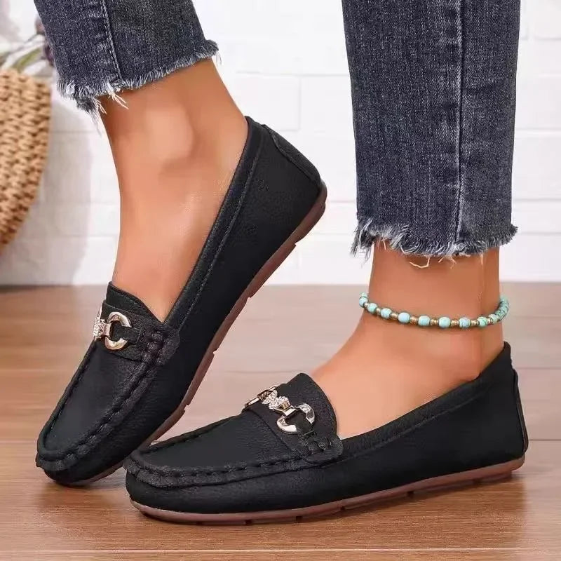 2025 New Women Flats Spring Autumn Casual Slip on Mary Jane Shoes Fashion Sneakers Women Round Toe Solid Soft Sole Flat Loafers