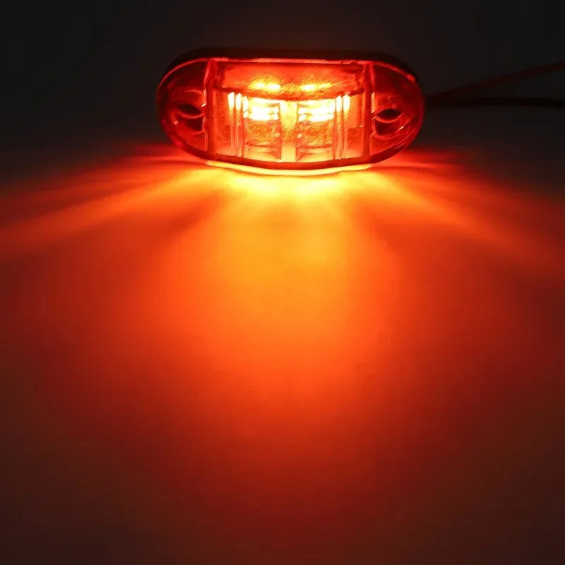 2PCS 12V 24V Truck Daytime Running lights DRL LED Lamps Warning Lights Side Marker Light LEDs Diode Light for Trailer